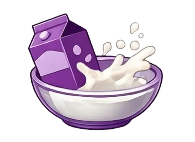 Pour milk into bowl