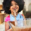 Child Making Simply Desserts Chocolate Pudding