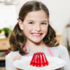 Girl Holding Simply desserts Strawberry Jel