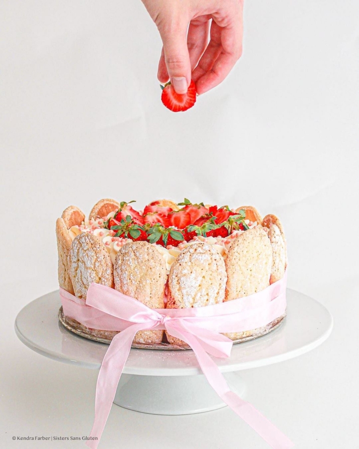 strawberry flavored dessert using Simply Desserts