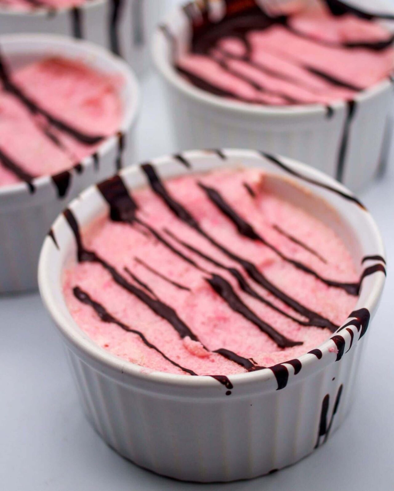 keto strawberry souffle