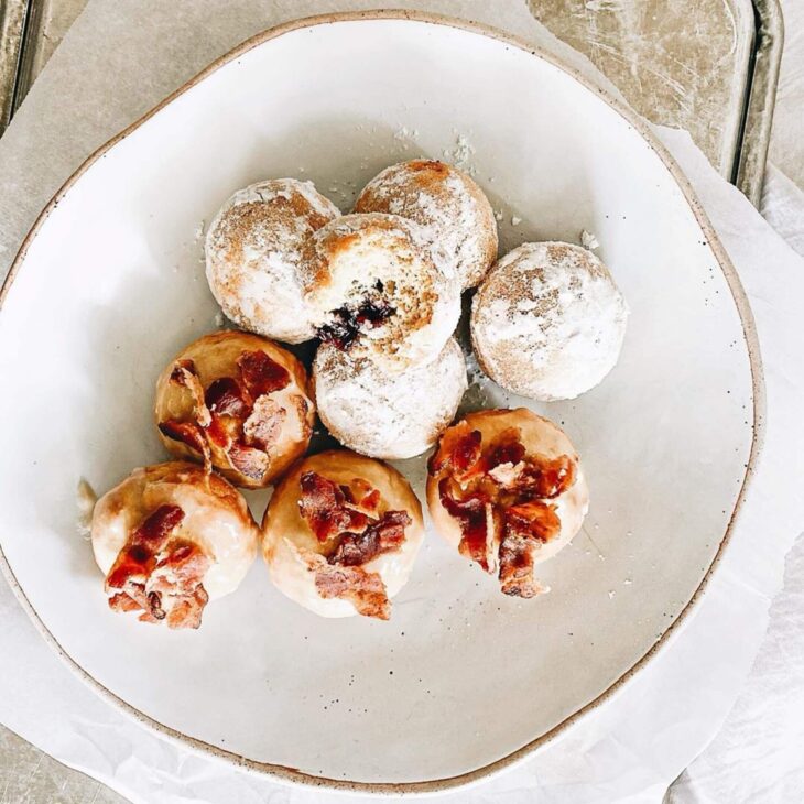 Airfryer Maple Bacon Donuts