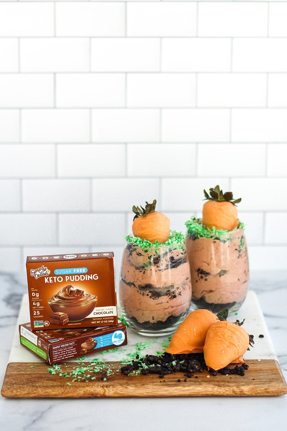 Carrot Patch Pudding Cups