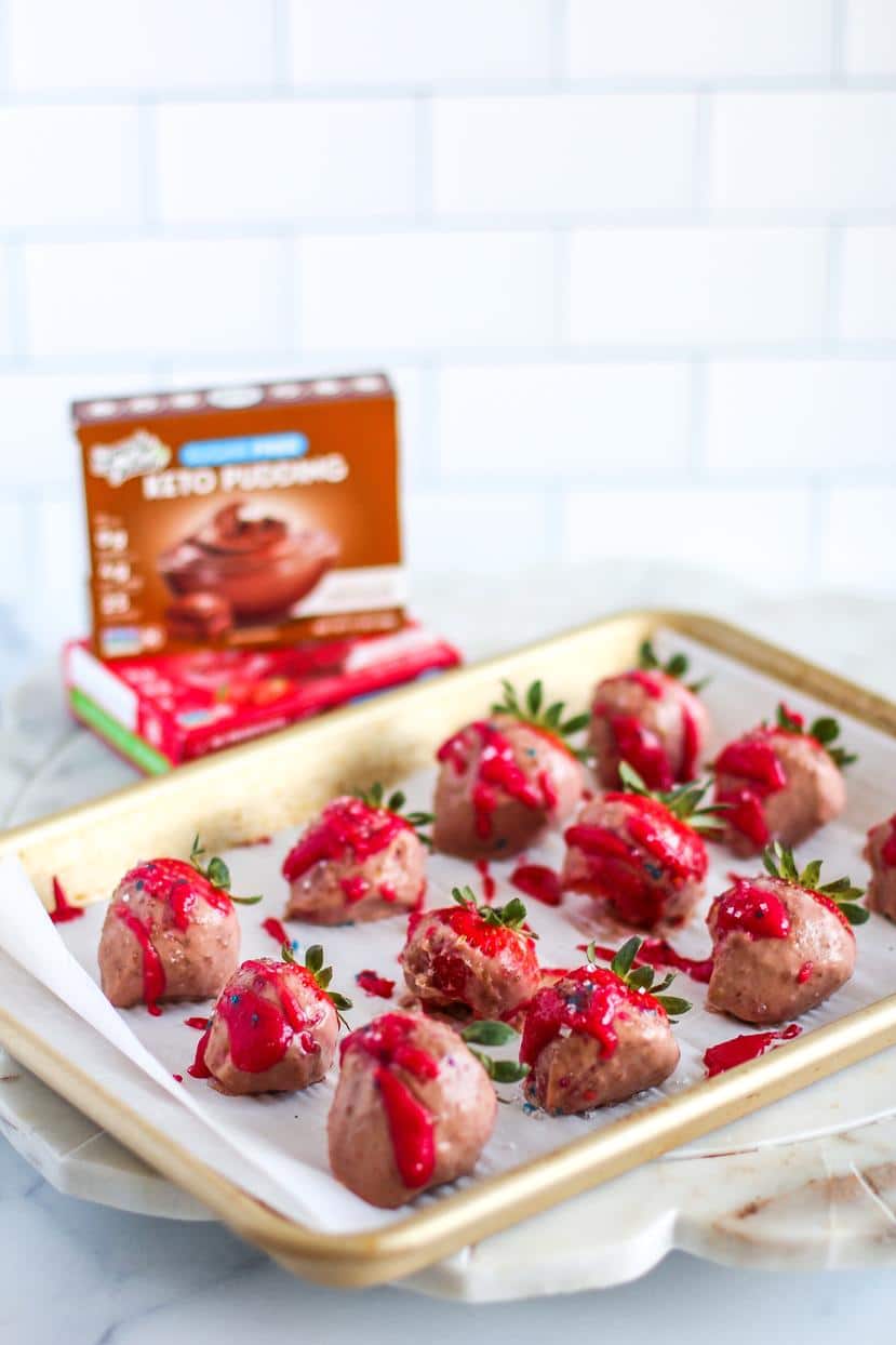 Chocolate Covered Pudding Strawberries