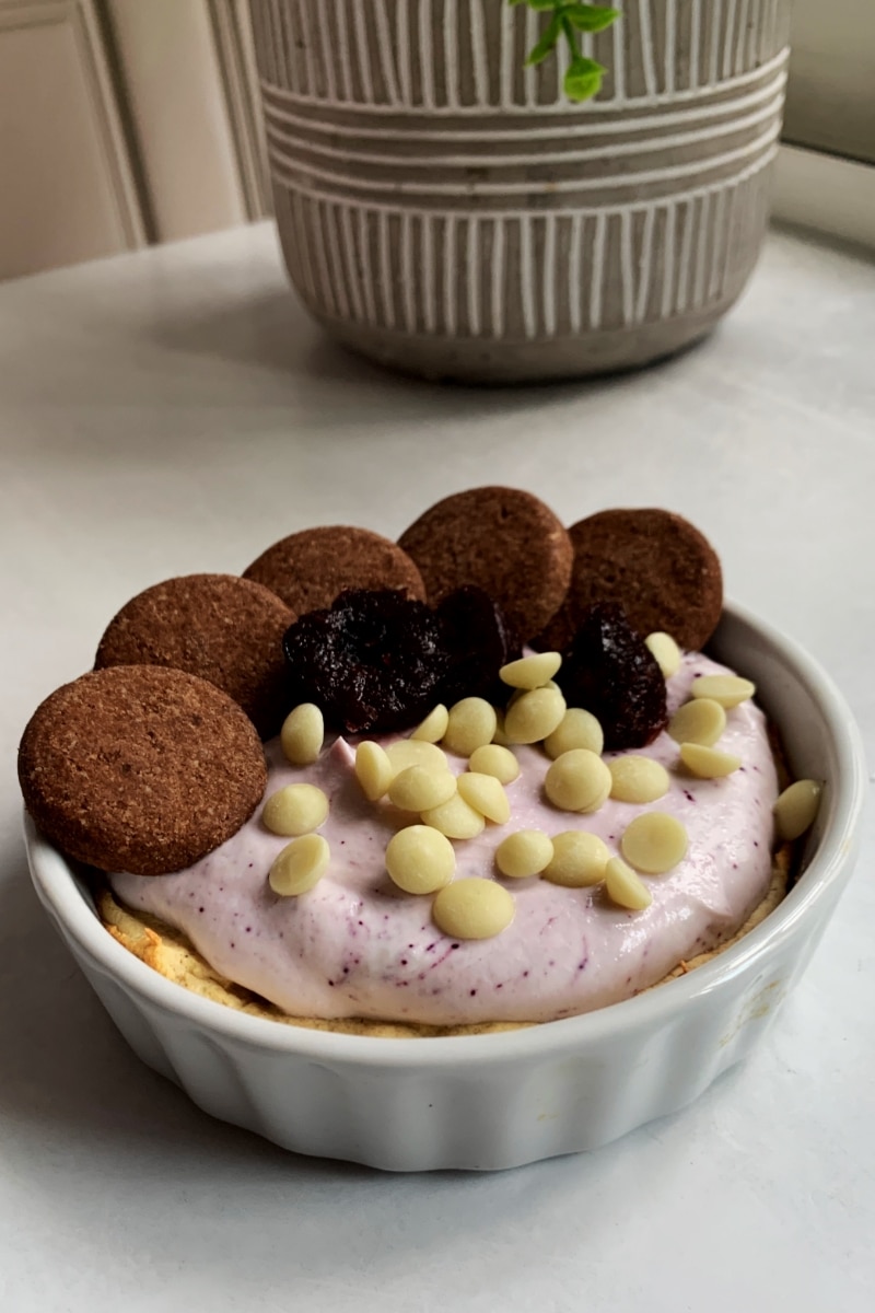 Dark Cherry Oreo Pudding Pie