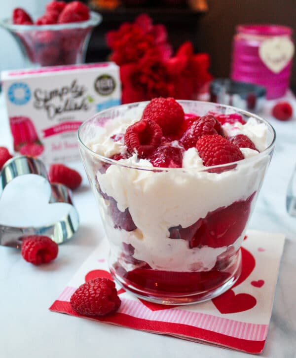 Low-Carb Raspberry Parfait