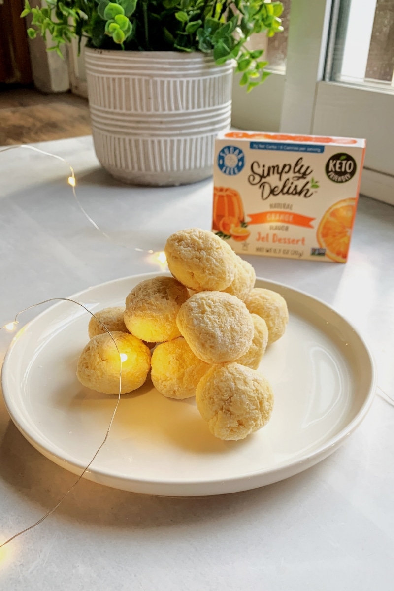 Orange Coconut Cheesecake Protein Bites