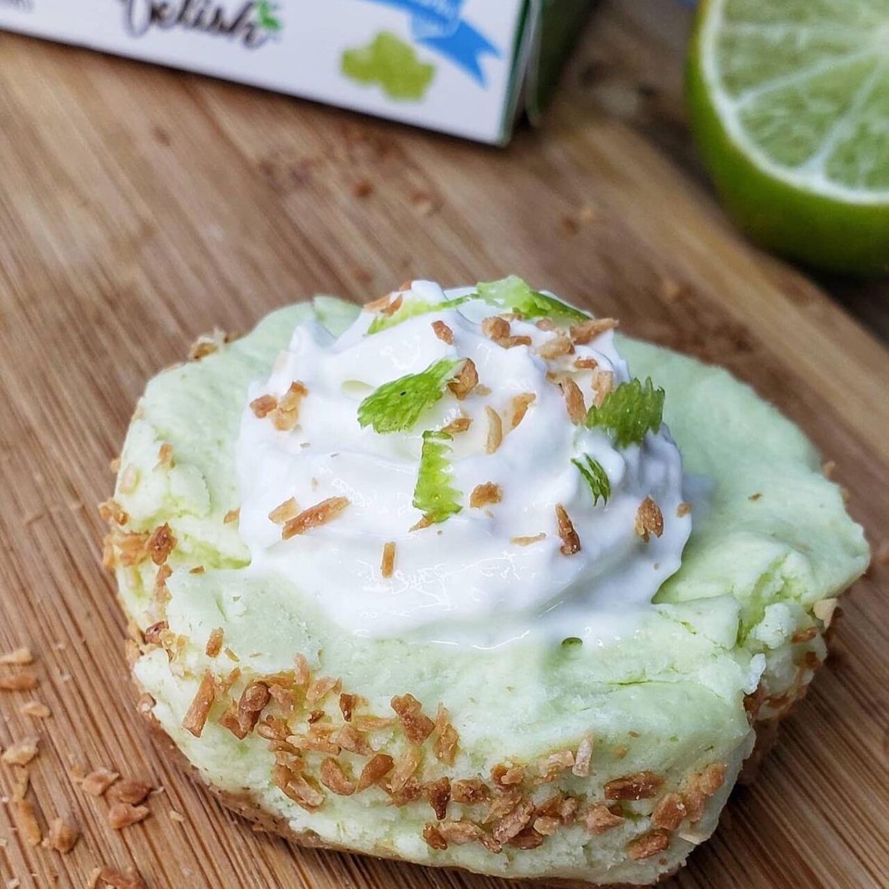 Toasted Coconut & Lime Mini Cheesecakes