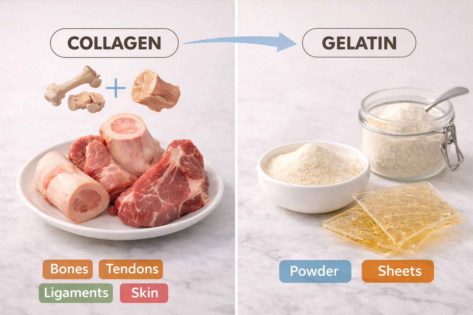 What is animal-based gelatin made of