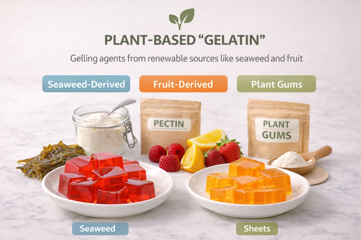 What is plant-based gelatin