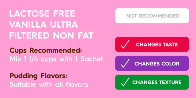 Lactose-free vanilla ultrafiltered non-fat milk
