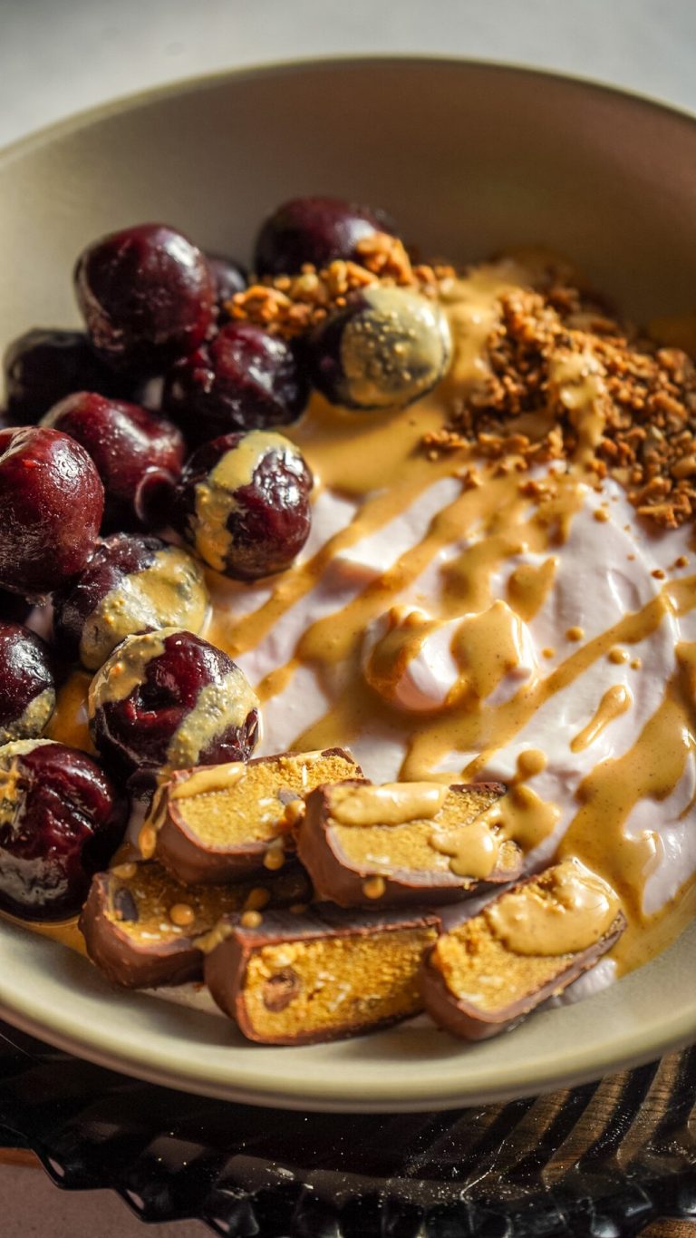 Cherry Garcia Protein Yogurt Bowl 01